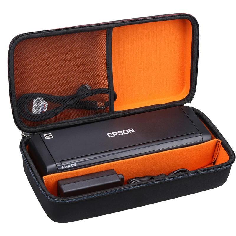 Mchoi Hard Portable Case Compatible with Epson Workforce ES-300W/ES-200/ES-300WR Wireless Color Portable Document Scanner - Image 1